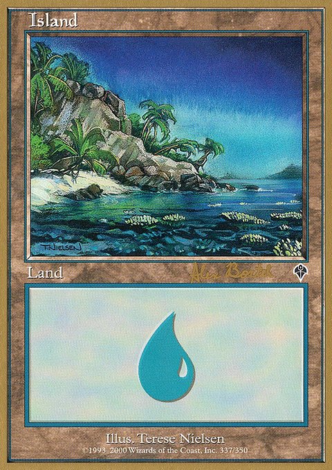Island, World Championship Decks 2001 #ab337, Magic: The Gathering card