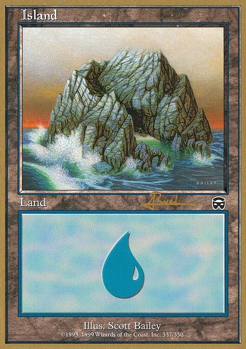 Island, World Championship Decks 2001 #ar337, Magic: The Gathering card