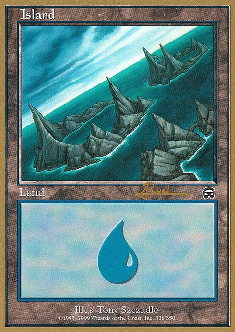 Island, World Championship Decks 2001 #ar338, Magic: The Gathering card