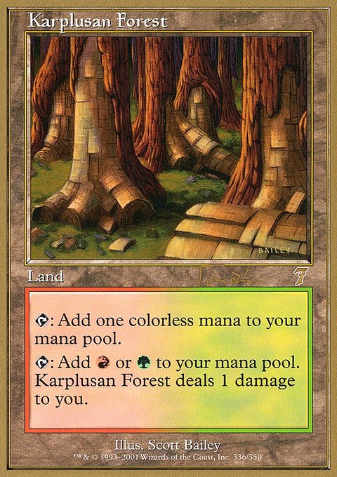 Karplusan Forest, World Championship Decks 2001 #jt336, Magic: The Gathering card