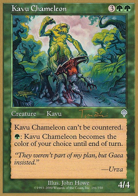 Kavu Chameleon, World Championship Decks 2001 #jt191, Magic: The Gathering card
