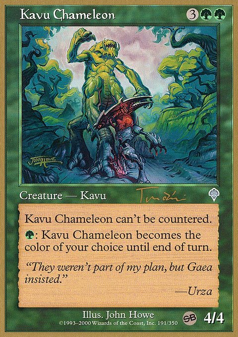 Kavu Chameleon, World Championship Decks 2001 #jt191sb, Magic: The Gathering card
