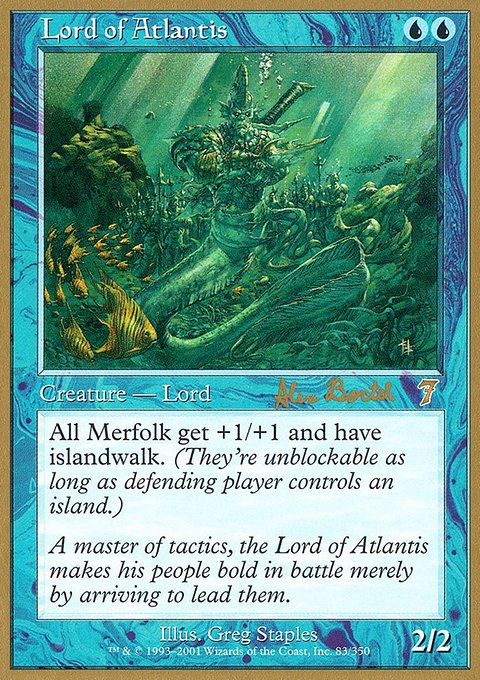 Lord of Atlantis, World Championship Decks 2001 #ab83, Magic: The Gathering card