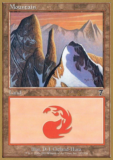 Mountain, World Championship Decks 2001 #jt337, Magic: The Gathering card