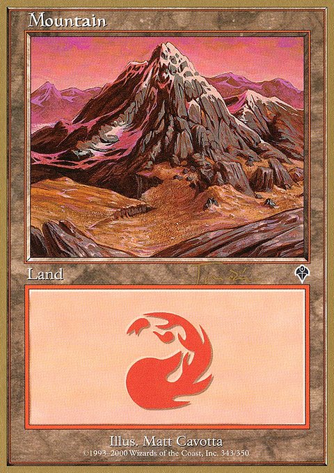 Mountain, World Championship Decks 2001 #jt343a, Magic: The Gathering card