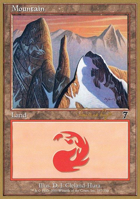 Mountain, World Championship Decks 2001 #tvdl337, Magic: The Gathering card