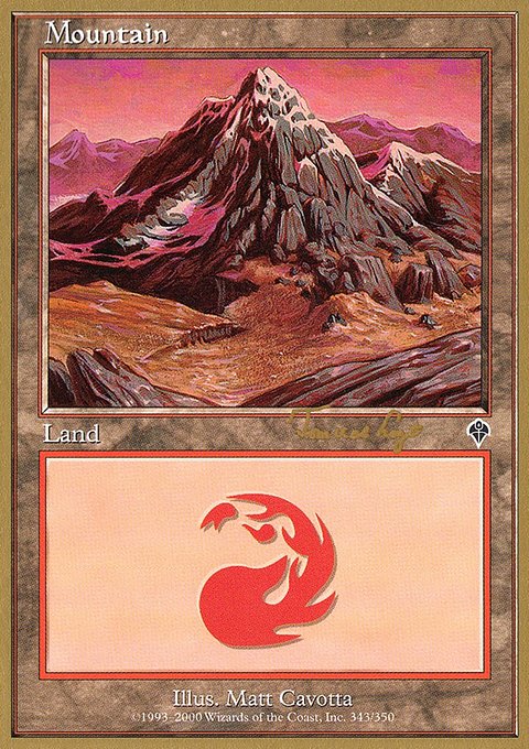 Mountain, World Championship Decks 2001 #tvdl343, Magic: The Gathering card