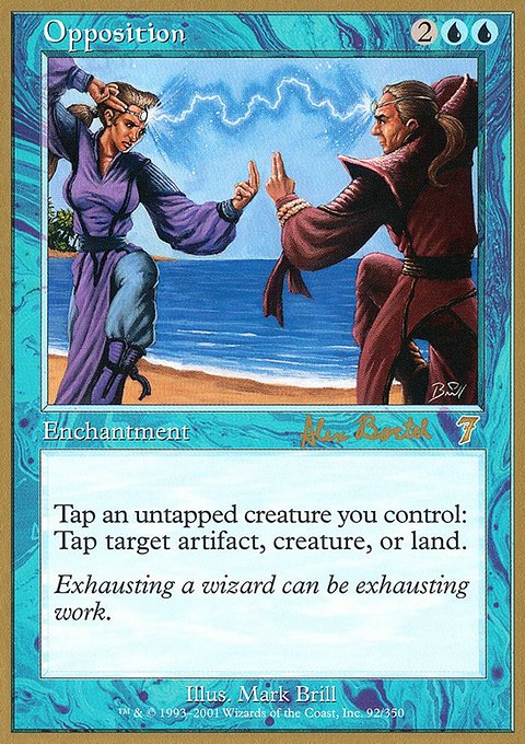 Opposition, World Championship Decks 2001 #ab92, Magic: The Gathering card