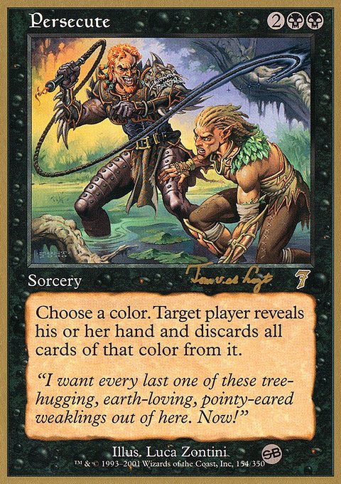 Persecute, World Championship Decks 2001 #tvdl154sb, Magic: The Gathering card