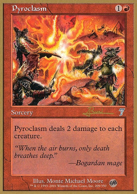 Pyroclasm, World Championship Decks 2001 #ar209sb, Magic: The Gathering card