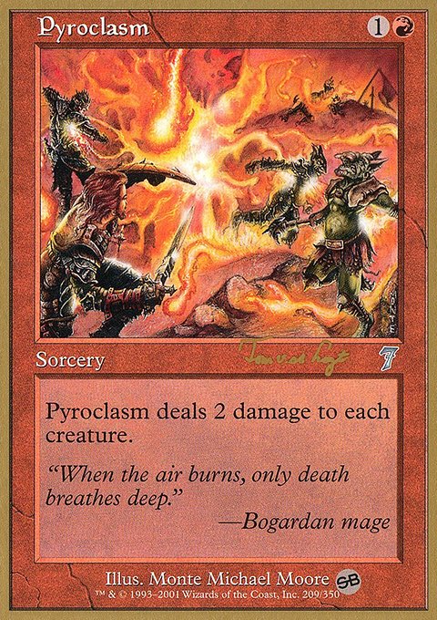 Pyroclasm, World Championship Decks 2001 #tvdl209sb, Magic: The Gathering card