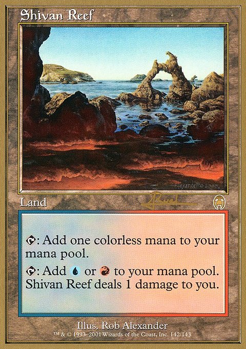 Shivan Reef, World Championship Decks 2001 #ar142, Magic: The Gathering card