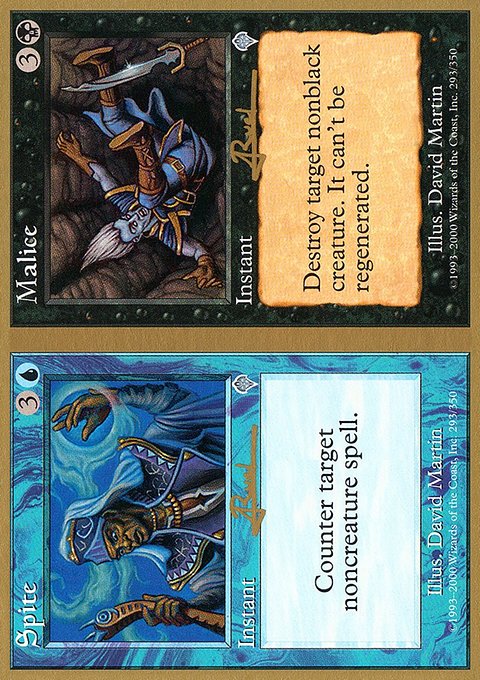 Spite // Malice, World Championship Decks 2001 #ar293, Magic: The Gathering card