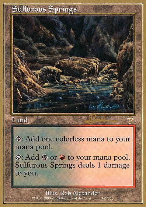 Sulfurous Springs, World Championship Decks 2001 #ar345, Magic: The Gathering card