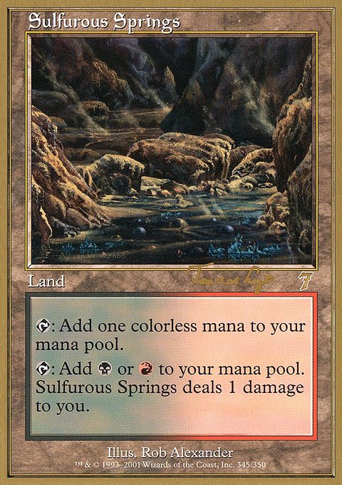 Sulfurous Springs, World Championship Decks 2001 #tvdl345, Magic: The Gathering card