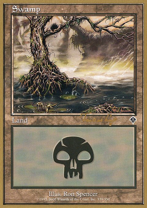 Swamp, World Championship Decks 2001 #tvdl339, Magic: The Gathering card