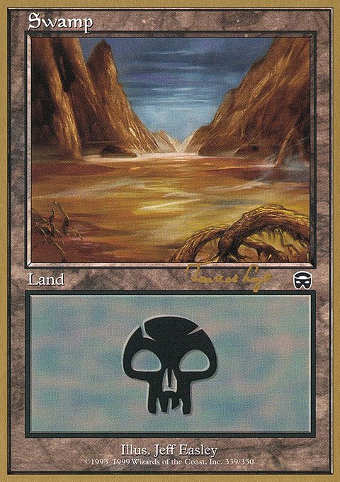 Swamp, World Championship Decks 2001 #tvdl339a, Magic: The Gathering card