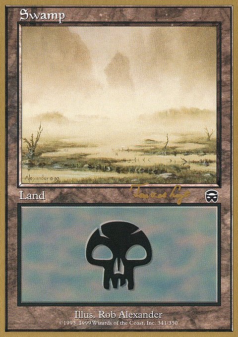 Swamp, World Championship Decks 2001 #tvdl341, Magic: The Gathering card