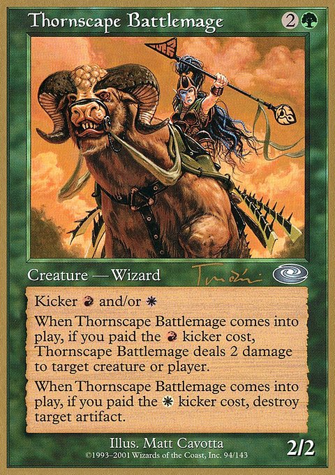 Thornscape Battlemage, World Championship Decks 2001 #jt94, Magic: The Gathering card