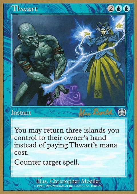 Thwart, World Championship Decks 2001 #ab108, Magic: The Gathering card
