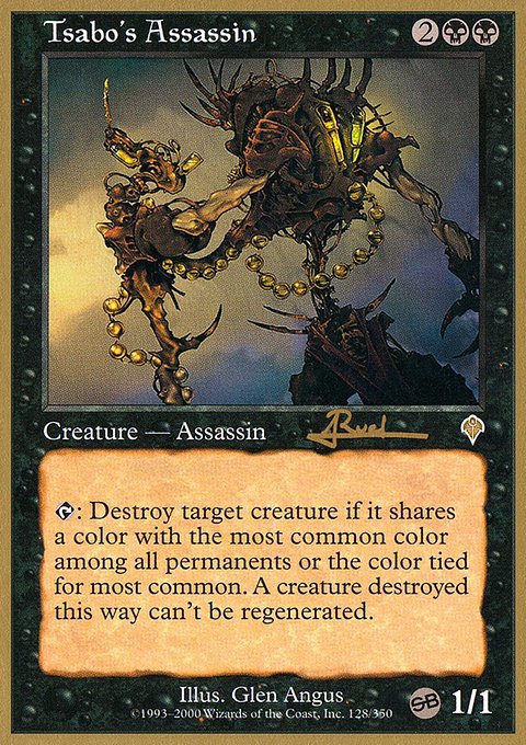 Tsabo's Assassin, World Championship Decks 2001 #ar128sb, Magic: The Gathering card