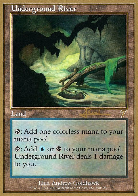 Underground River, World Championship Decks 2001 #ar350, Magic: The Gathering card