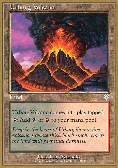 Urborg Volcano, World Championship Decks 2001 #tvdl330, Magic: The Gathering card