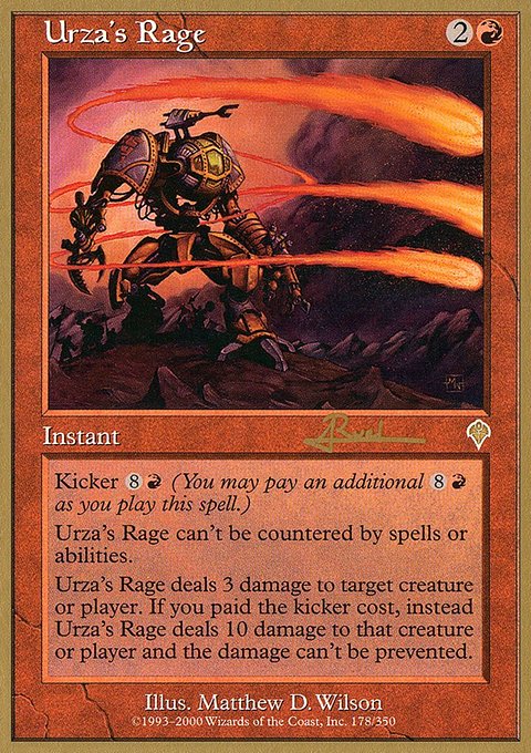 Urza's Rage, World Championship Decks 2001 #ar178, Magic: The Gathering card