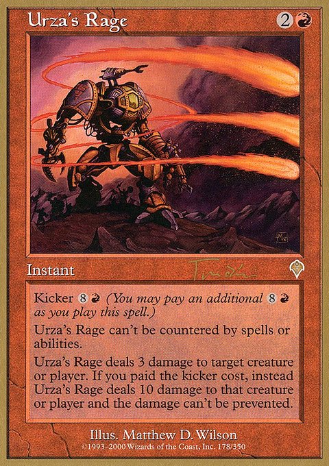 Urza's Rage, World Championship Decks 2001 #jt178, Magic: The Gathering card