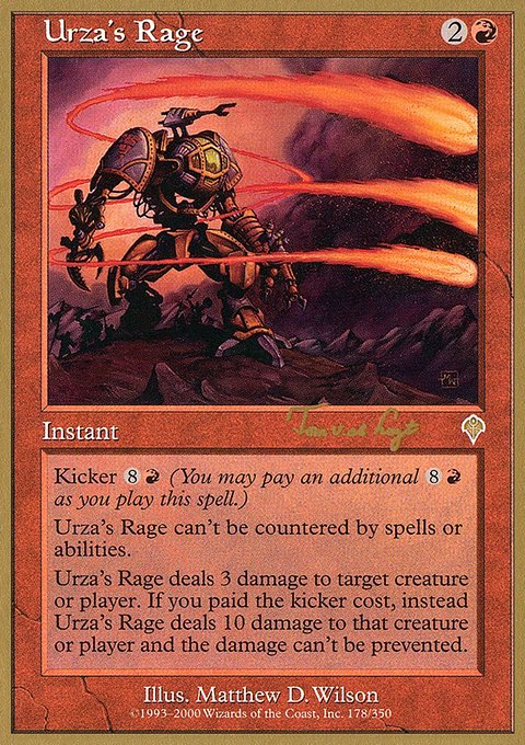 Urza's Rage, World Championship Decks 2001 #tvdl178, Magic: The Gathering card