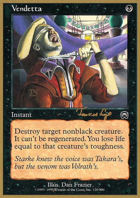 Vendetta, World Championship Decks 2001 #tvdl170, Magic: The Gathering card