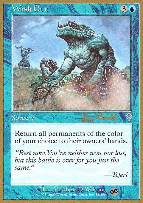Wash Out, World Championship Decks 2001 #ab87bsb, Magic: The Gathering card