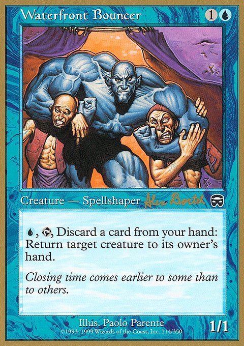 Waterfront Bouncer, World Championship Decks 2001 #ab114, Magic: The Gathering card