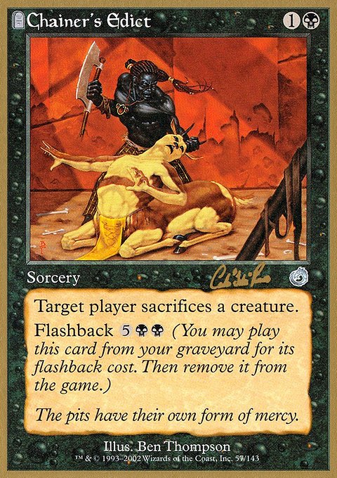 Chainer's Edict, World Championship Decks 2002 #cr57, Magic: The Gathering card