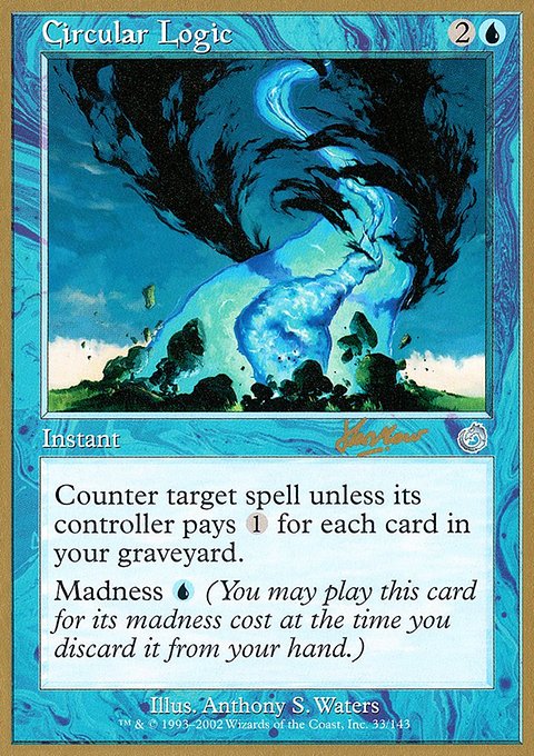 Circular Logic, World Championship Decks 2002 #shh33, Magic: The Gathering card