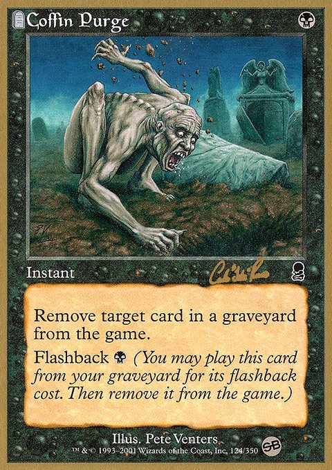 Coffin Purge, World Championship Decks 2002 #cr124sb, Magic: The Gathering card
