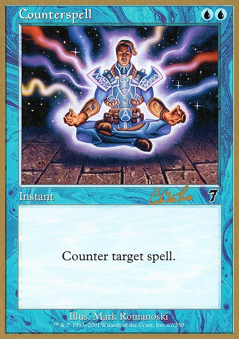 Counterspell, World Championship Decks 2002 #cr67, Magic: The Gathering card