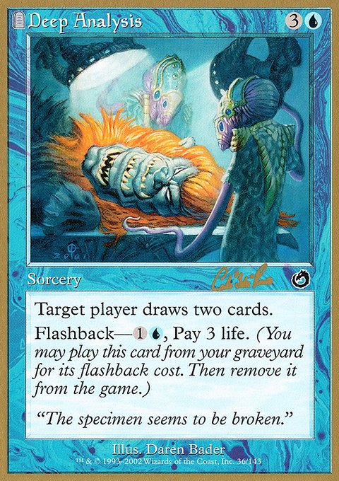Deep Analysis, World Championship Decks 2002 #cr36, Magic: The Gathering card