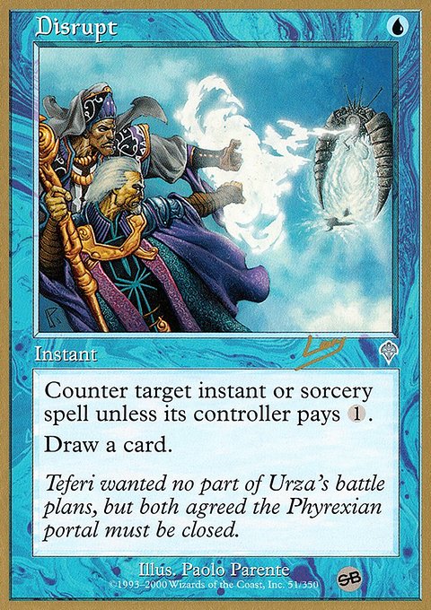 Disrupt, World Championship Decks 2002 #rl51sb, Magic: The Gathering card