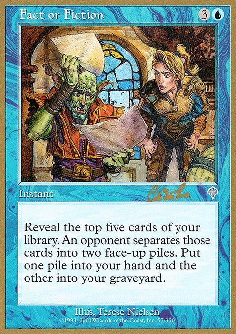 Fact or Fiction, World Championship Decks 2002 #cr57a, Magic: The Gathering card