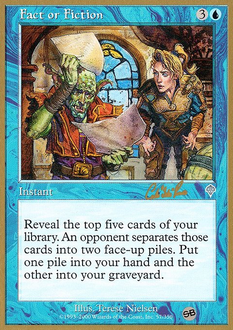 Fact or Fiction, World Championship Decks 2002 #cr57sb, Magic: The Gathering card