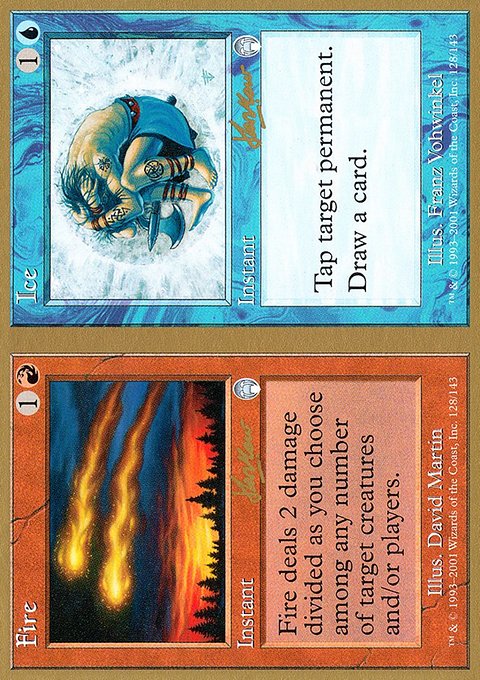 Fire // Ice, World Championship Decks 2002 #shh128, Magic: The Gathering card