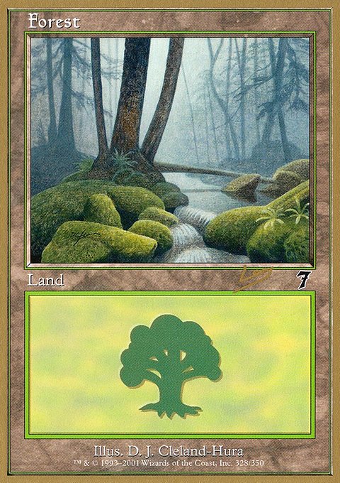Forest, World Championship Decks 2002 #rl328, Magic: The Gathering card