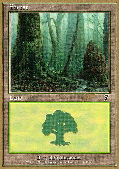 Forest, World Championship Decks 2002 #rl329, Magic: The Gathering card