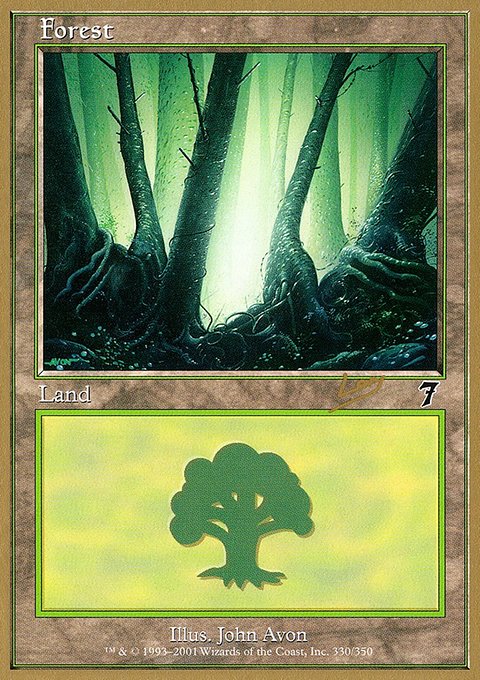 Forest, World Championship Decks 2002 #rl330, Magic: The Gathering card