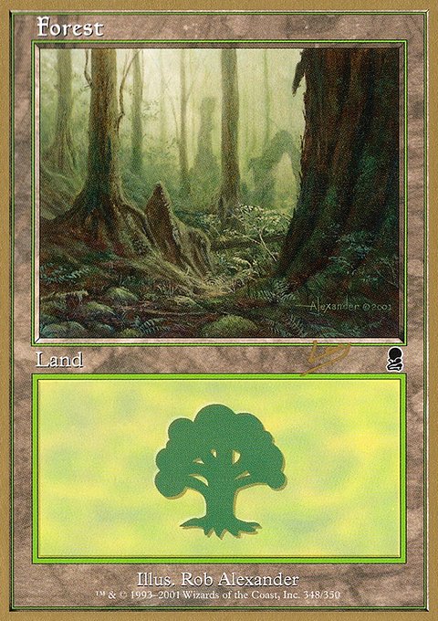 Forest, World Championship Decks 2002 #rl348, Magic: The Gathering card