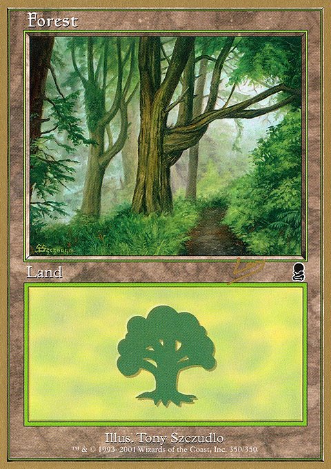 Forest, World Championship Decks 2002 #rl350, Magic: The Gathering card