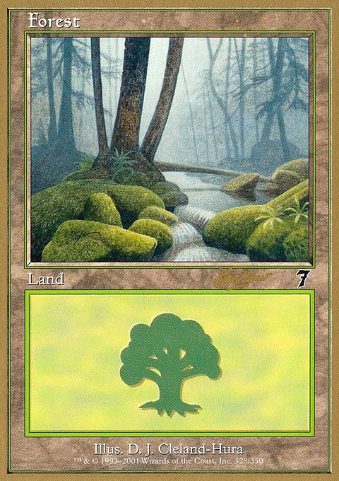 Forest, World Championship Decks 2002 #shh328, Magic: The Gathering card