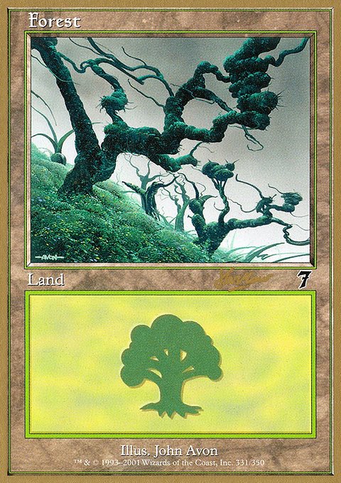Forest, World Championship Decks 2002 #shh331, Magic: The Gathering card