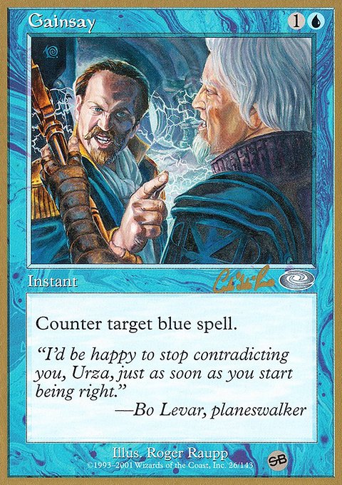 Gainsay, World Championship Decks 2002 #cr26sb, Magic: The Gathering card